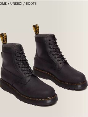 Dr. Martens 1460 Trinity Wintergrip Waterproof Leather Lace-Up Boots.